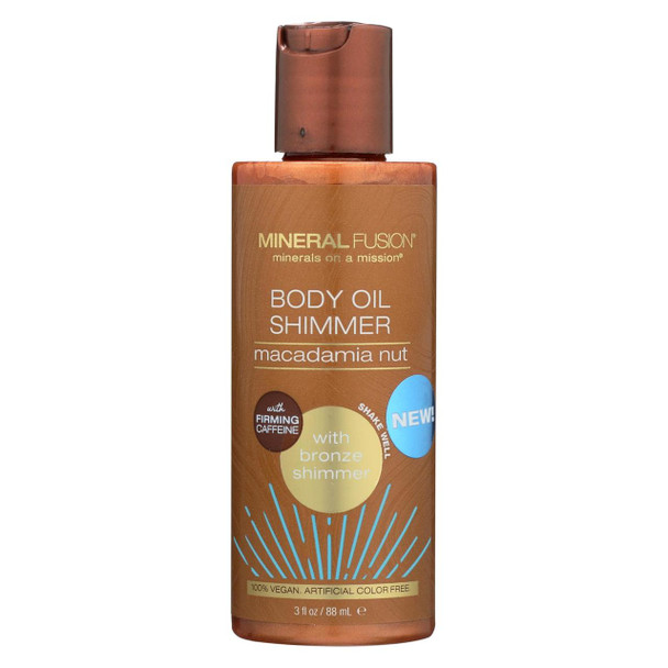 Mineral Fusion - Body Oil Shimmer - Bronze - 3 fl oz.