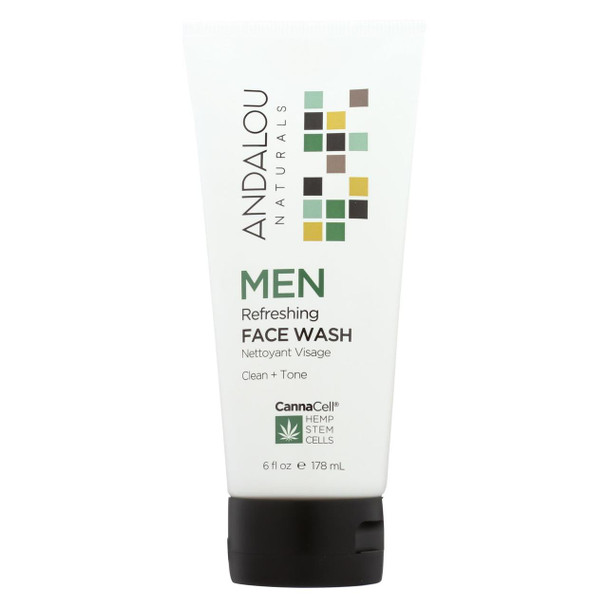 Andalou Naturals - Face Wash - Men's Refreshing - 6 fl oz.