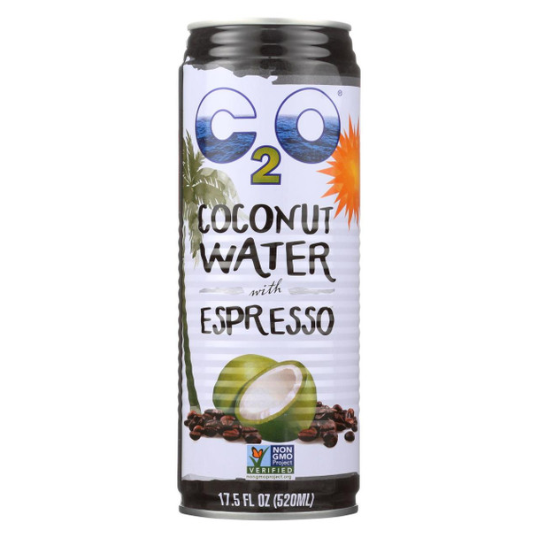 C2O - Pure Coconut Water - Espresso - Case of 12 - 17.5 fl oz.