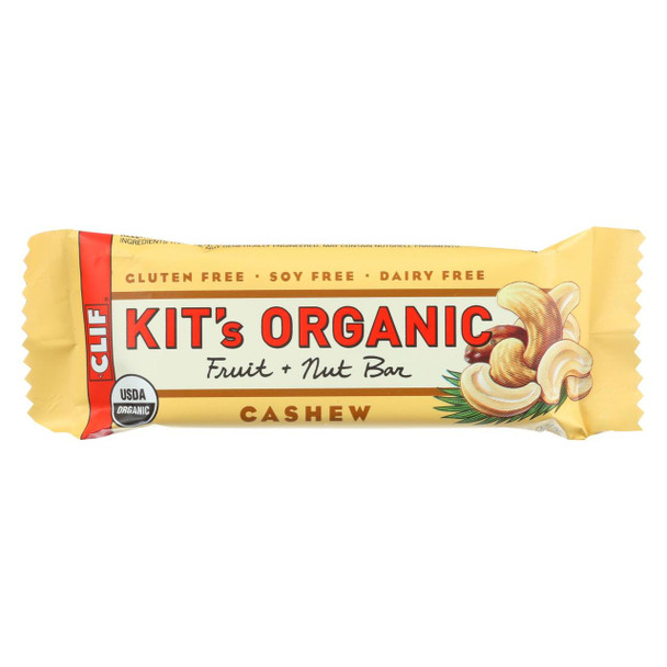 Clif Kit's Organic - Fruit and Nut Bar - Cashew - Case of 12 - 1.62 oz.