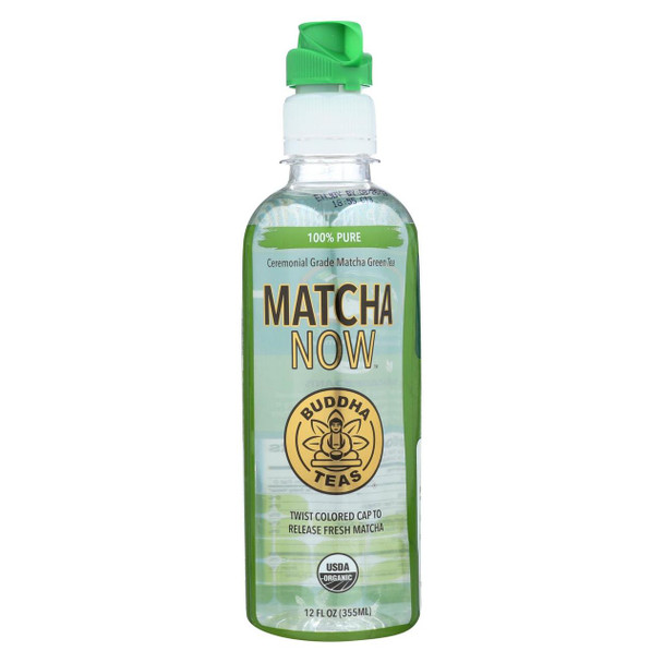 Buddha Teas - Organic Tea - Matcha - 100% Pure - Case of 12 - 12 fl oz.