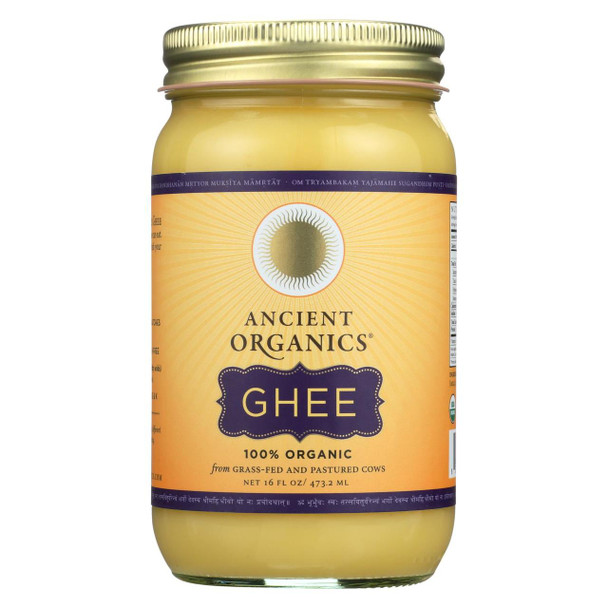 Ancient Organics - Organic Artisan Ghee - Case of 6 - 16 fl oz.