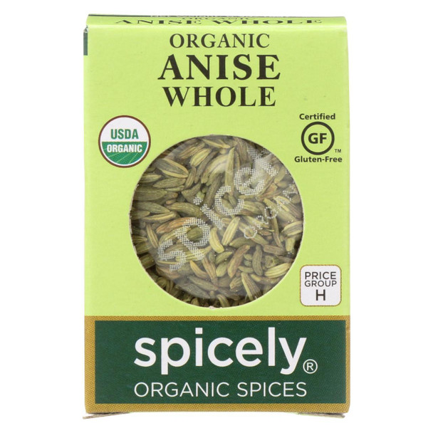 Spicely Organics - Organic Anise Whole - Case of 6 - 0.3 oz.