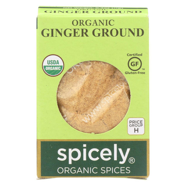 Spicely Organics - Organic Ginger - Ground - Case of 6 - 0.4 oz.