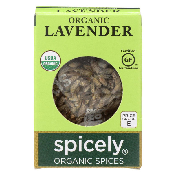 Spicely Organics - Organic Lavender - Case of 6 - 0.1 oz.