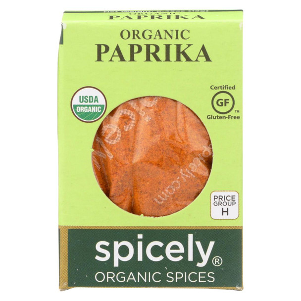 Spicely Organics - Organic Paprika - Case of 6 - 0.45 oz.