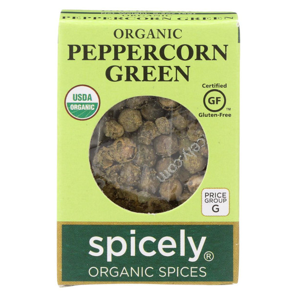 Spicely Organics - Organic Peppercorn - Green - Case of 6 - 0.2 oz.