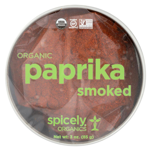 Spicely Organics - Organic Paprika - Smoked - Case of 2 - 3 oz.