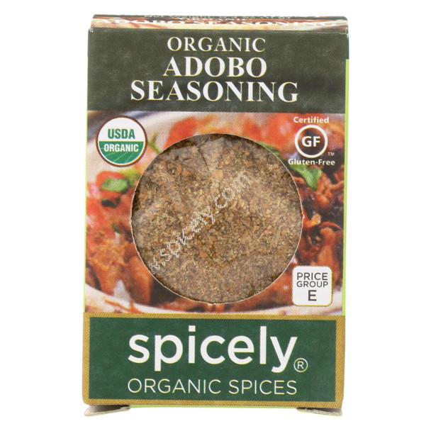 Spicely Organics - Organic Adobo Seasoning - Case of 6 - 0.4 oz.