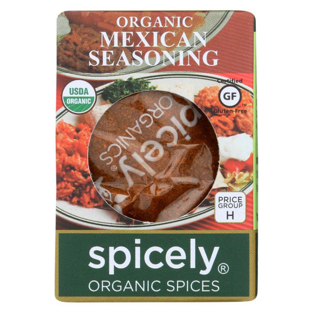 Spicely Organics - Organic Mexican Seasoning - Case of 6 - 0.5 oz.