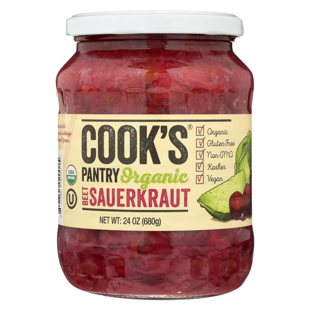 Cook's Pantry - Organic Sauerkraut - Beet - Case of 6 - 24 oz.