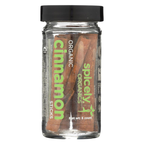 Spicely Organics - Organic Cinnamon - Sticks - Case of 3 - 6 Count