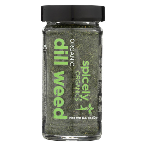 Spicely Organics - Organic Dill Weed - Case of 3 - 0.6 oz.