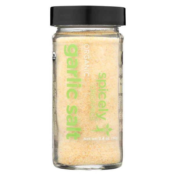 Spicely Organics - Organic Garlic - Seasoning - Case of 3 - 3.4 oz.