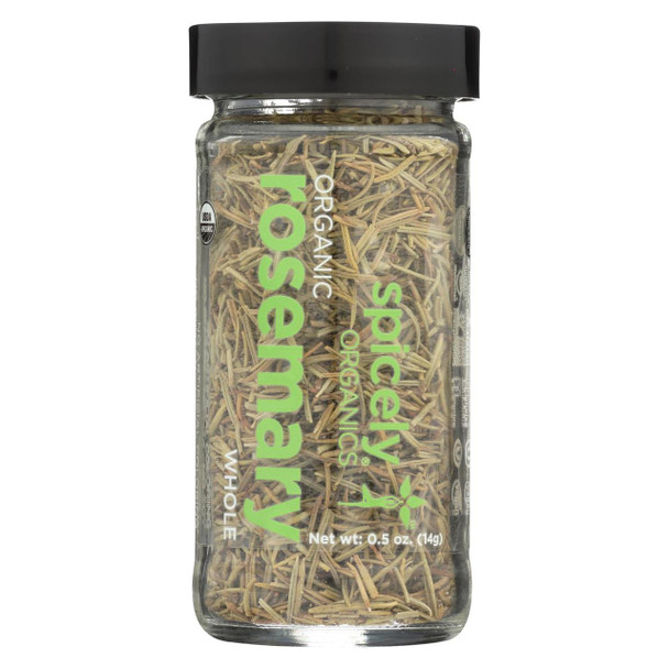 Spicely Organics - Organic Rosemary - Whole - Case of 3 - 0.5 oz.