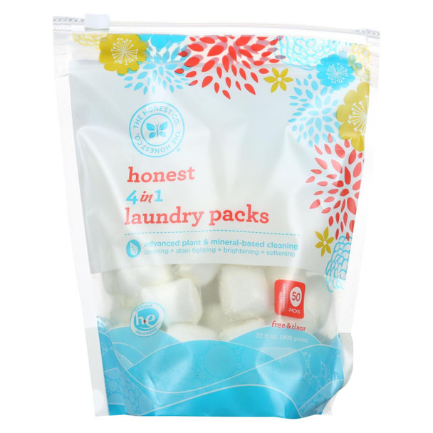 The Honest Company - 4-in-1 Laundry Packs - 50 Count