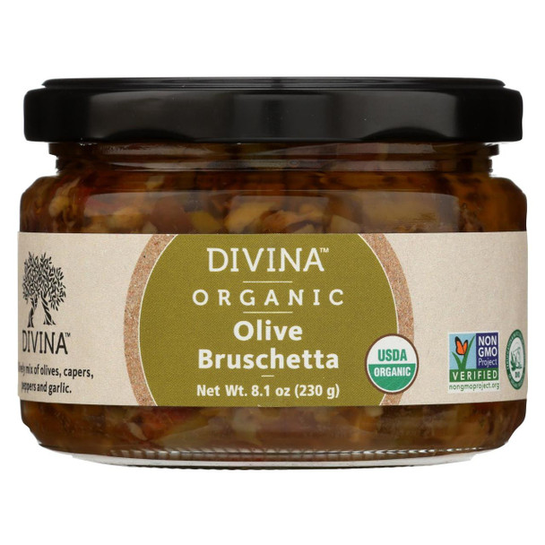 Divina - Organic Olive Bruschetta - Case of 6 - 8.1 oz.