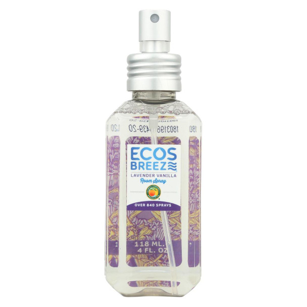 ECOS - Room Spray - Lavender Vanilla - Case of 6 - 4 fl oz.
