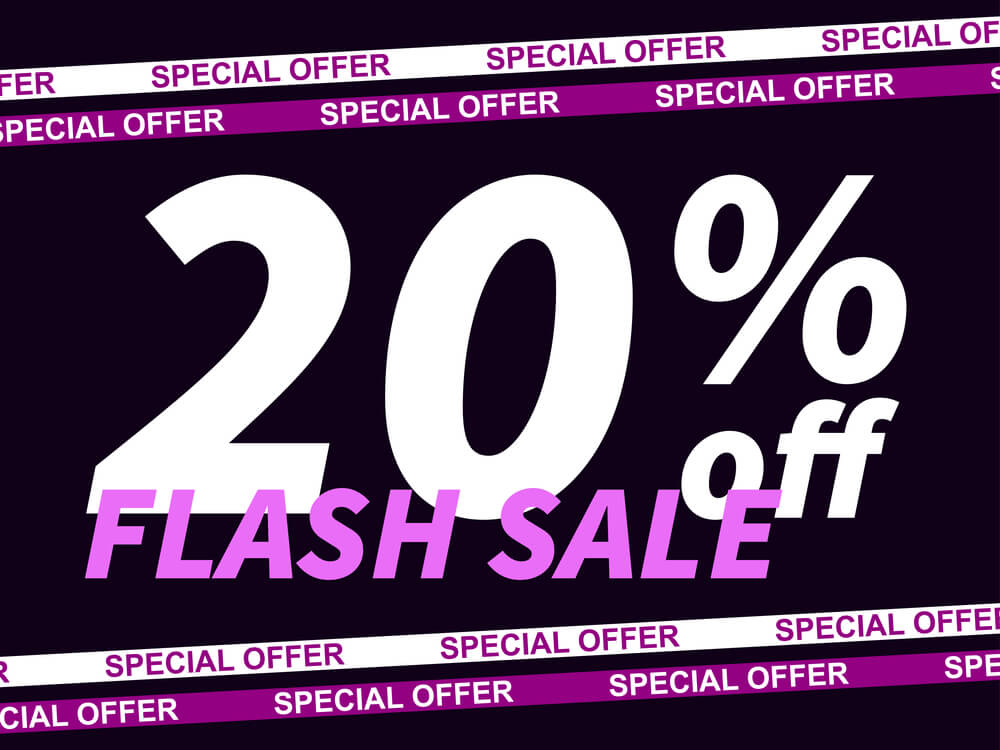 20% Off Flash Sale