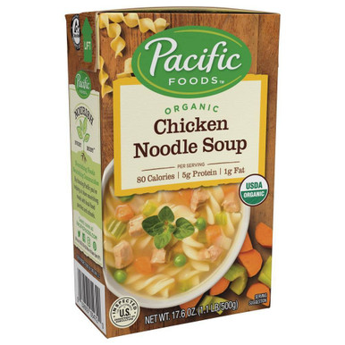 PACIFIC NATURAL FOODS Organic Chicken Noodle Soup, 17.6 oz