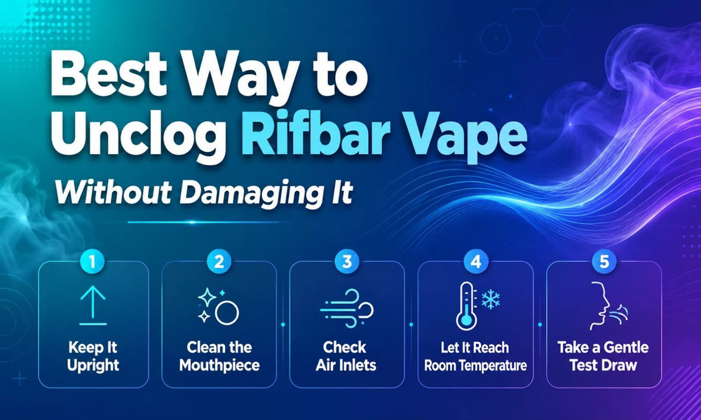 Best way to unclog rifbar vape