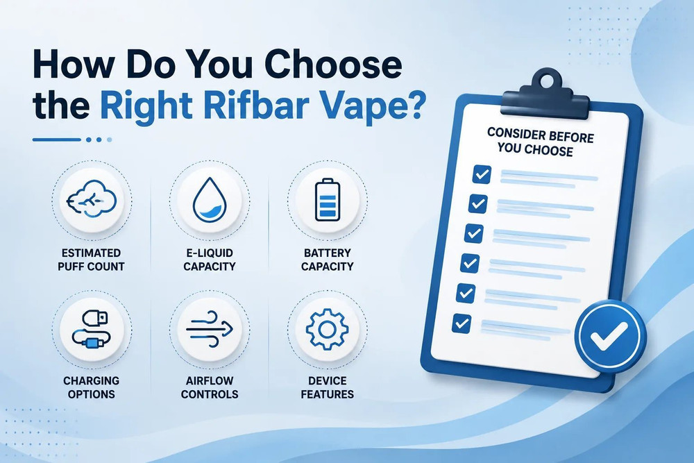 How do you choos rif bar vape