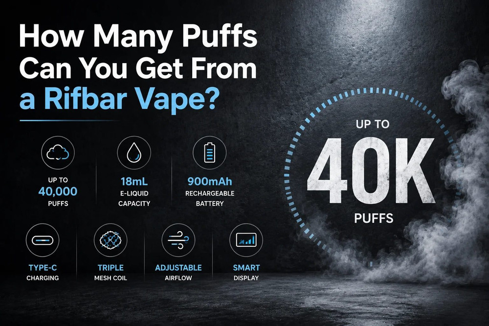 How many puffs does rifbarvape have
