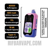 Blueberry Pink Lemonade Rifbar MixPro Sour Disposable Vape specifications