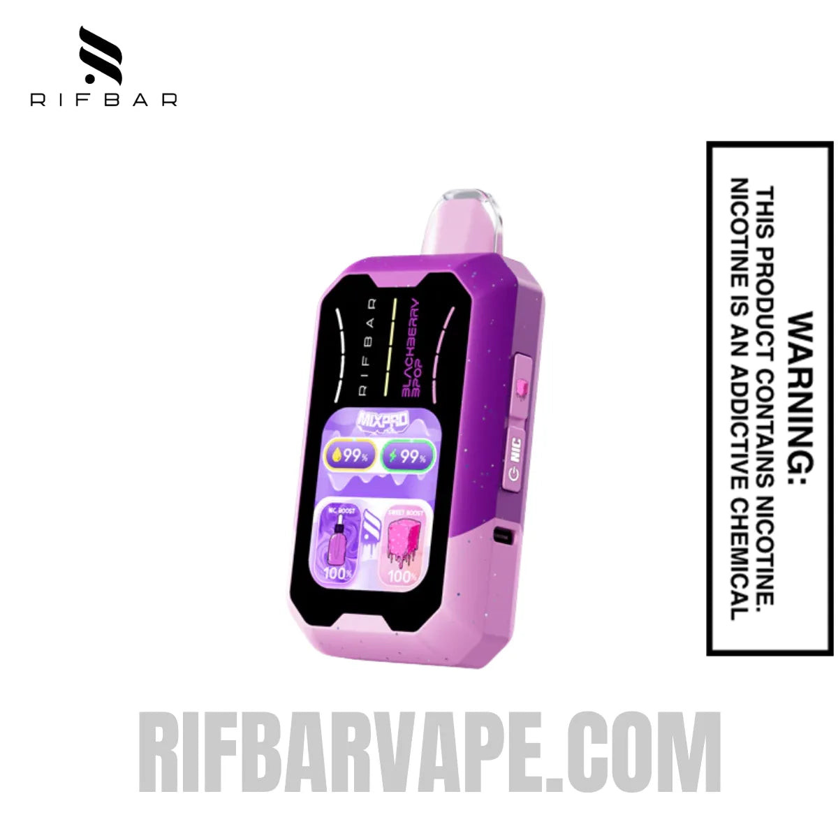 Blackberry B-Pop Rifbar MixPro Sweet Disposable Vape