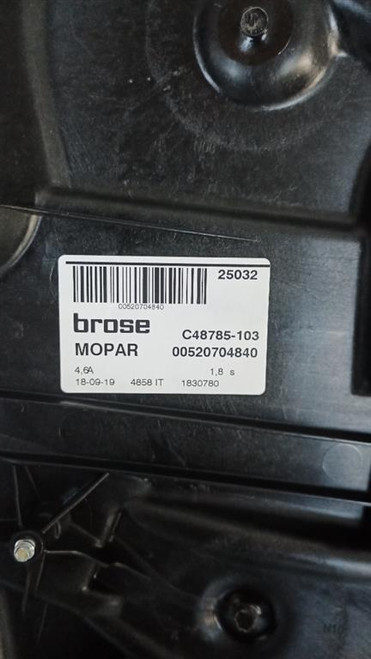 FIAT 500X (2018) CRISTALLI ALZACRISTALLO PORTA POST. DX. USATO [[91755]]