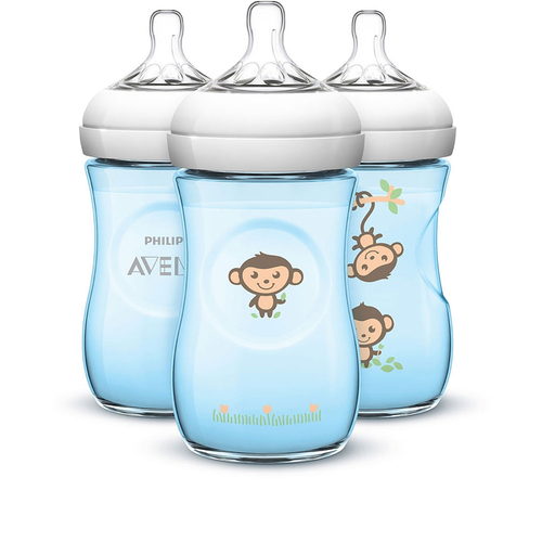 AVENT BIBERON NATURAL DECORACION MONOS 260 ML