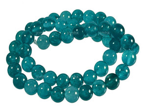 12mm Turquoise Jade Round Beads 15.5" dyed [12b5t]