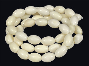 6x9mm Natural Buffalo Bone Rice Beads 7" A Grade [6z2]