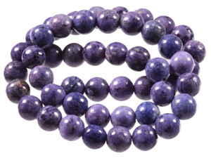 10mm Charoite Round Beads 15.5" dyed quartz [10r78]
