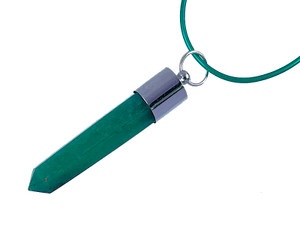 8x35mm Aventurine Hexagon Healing Crystal Point Pendant Part 5pcs [y757ap]