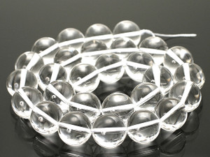 12mm Crystal Round Beads 15.5" synthetic [12a5]