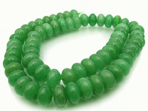 8mm Green Aventurine Rondelle Beads 15.5" natural [s3b15]