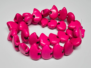 16x22mm Yellow Magnesite Zuni Bear Beads 15.5" [t478f]