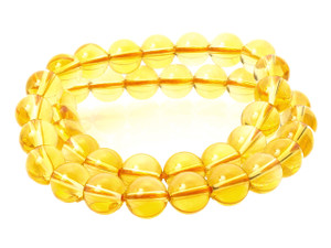 4mm Topaz Round Beads 15.5" synthetic [4a7]