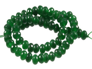 8mm Malachite Jade Faceted Rondelle Beads 15.5" natural [cr8b77]