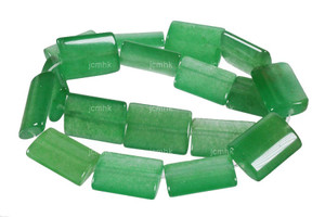 13x18mm Green Agate Pillow Beads 15.5" natural [s510]