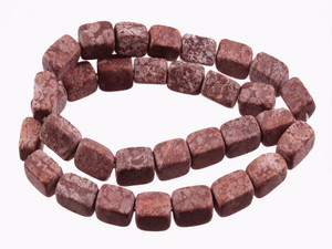 8x12mm Matte Brown Agate Nugget Beads 15.5" natural [nb4m]