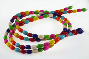 4x6mm Mix Magnesite Rice Beads 15.5" [t521x]