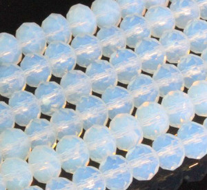 10x8mm Opalite Faceted Rondelle About 48 Beads synthetic [uc4a43]