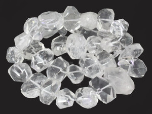 18-20mm Crystal Faceted Nugget Beads 15.5" natural [h25w]
