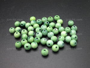 4mm Buffalo Bone Round Beads Color 50pcs. [z2134]