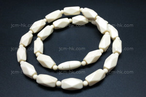 16x8mm Buffalo Bone Necklace 18" [z7649]