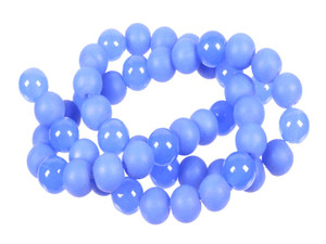 6mm Polish & Matte Chalcedony Round Beads 15.5" synthetic [6x29]