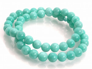 6mm Amazonite Round Beads 15.5" dyed [6d51]