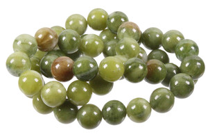 8mm Nephrite Jade Round Beads 15.5" natural [8a18]
